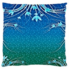 Floral 2d Illustration Background Large Flano Cushion Case (one Side)