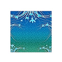 Floral 2d Illustration Background Satin Bandana Scarf