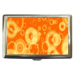 Retro Orange Circle Background Abstract Cigarette Money Cases by Nexatart