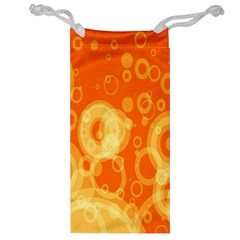 Retro Orange Circle Background Abstract Jewelry Bag by Nexatart