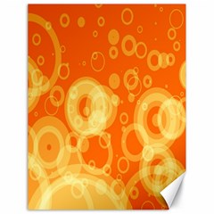 Retro Orange Circle Background Abstract Canvas 18  X 24   by Nexatart