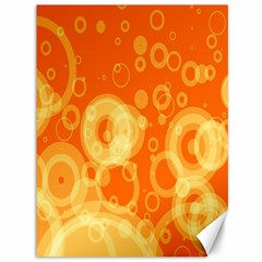 Retro Orange Circle Background Abstract Canvas 36  X 48   by Nexatart