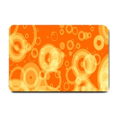 Retro Orange Circle Background Abstract Small Doormat  by Nexatart