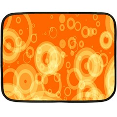 Retro Orange Circle Background Abstract Fleece Blanket (mini) by Nexatart