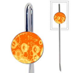 Retro Orange Circle Background Abstract Book Mark by Nexatart