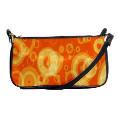 Retro Orange Circle Background Abstract Shoulder Clutch Bags by Nexatart