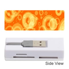 Retro Orange Circle Background Abstract Memory Card Reader (stick)  by Nexatart