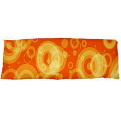 Retro Orange Circle Background Abstract Body Pillow Case Dakimakura (two Sides) by Nexatart