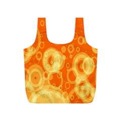 Retro Orange Circle Background Abstract Full Print Recycle Bags (s)  by Nexatart