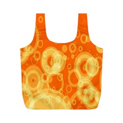 Retro Orange Circle Background Abstract Full Print Recycle Bags (m)  by Nexatart