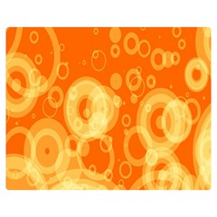 Retro Orange Circle Background Abstract Double Sided Flano Blanket (medium)  by Nexatart