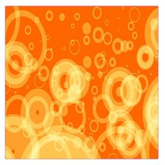 Retro Orange Circle Background Abstract Large Satin Scarf (square) by Nexatart