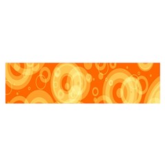 Retro Orange Circle Background Abstract Satin Scarf (oblong) by Nexatart