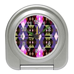 Geometric Abstract Background Art Travel Alarm Clocks