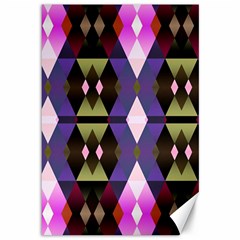 Geometric Abstract Background Art Canvas 12  X 18   by Nexatart