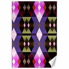 Geometric Abstract Background Art Canvas 20  X 30   by Nexatart