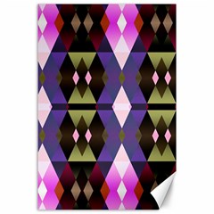 Geometric Abstract Background Art Canvas 24  X 36  by Nexatart