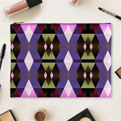 Geometric Abstract Background Art Cosmetic Bag (xl)