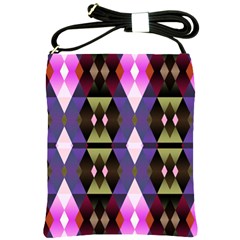 Geometric Abstract Background Art Shoulder Sling Bags by Nexatart