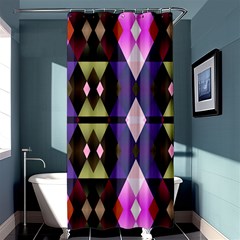 Geometric Abstract Background Art Shower Curtain 36  X 72  (stall)  by Nexatart