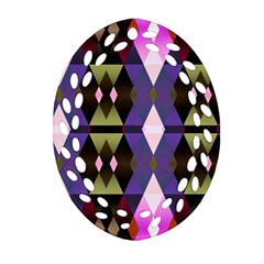 Geometric Abstract Background Art Ornament (oval Filigree) by Nexatart