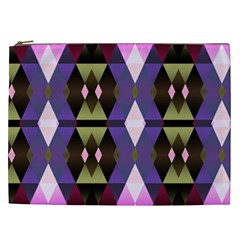 Geometric Abstract Background Art Cosmetic Bag (xxl) 