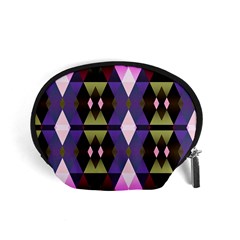 Geometric Abstract Background Art Accessory Pouches (small)  by Nexatart