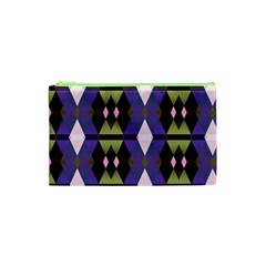 Geometric Abstract Background Art Cosmetic Bag (xs)