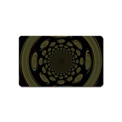 Dark Portal Fractal Esque Background Magnet (name Card) by Nexatart