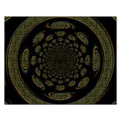 Dark Portal Fractal Esque Background Rectangular Jigsaw Puzzl