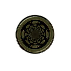 Dark Portal Fractal Esque Background Hat Clip Ball Marker