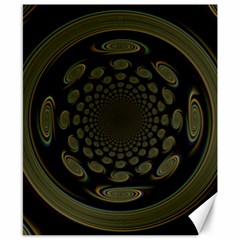 Dark Portal Fractal Esque Background Canvas 8  x 10 