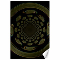 Dark Portal Fractal Esque Background Canvas 20  X 30   by Nexatart