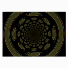 Dark Portal Fractal Esque Background Large Glasses Cloth