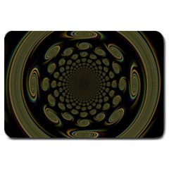 Dark Portal Fractal Esque Background Large Doormat  by Nexatart