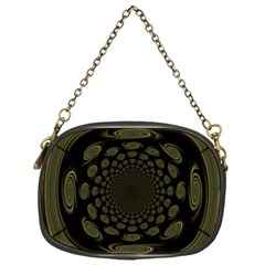 Dark Portal Fractal Esque Background Chain Purses (one Side)  by Nexatart