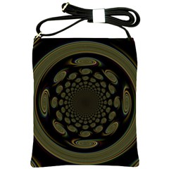 Dark Portal Fractal Esque Background Shoulder Sling Bags