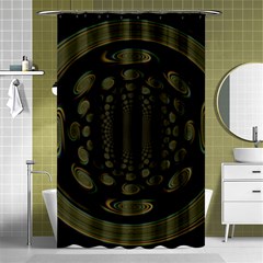 Dark Portal Fractal Esque Background Shower Curtain 48  X 72  (small) 