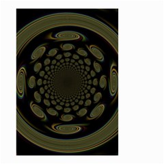 Dark Portal Fractal Esque Background Small Garden Flag (two Sides) by Nexatart