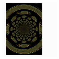 Dark Portal Fractal Esque Background Large Garden Flag (Two Sides)