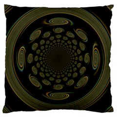 Dark Portal Fractal Esque Background Large Cushion Case (Two Sides)