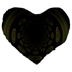 Dark Portal Fractal Esque Background Large 19  Premium Heart Shape Cushions