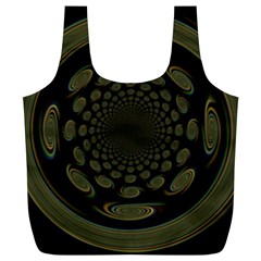 Dark Portal Fractal Esque Background Full Print Recycle Bags (l)  by Nexatart