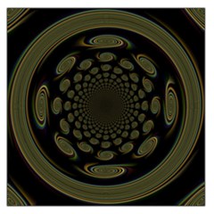 Dark Portal Fractal Esque Background Large Satin Scarf (Square)