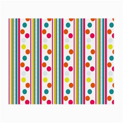 Stripes And Polka Dots Colorful Pattern Wallpaper Background Small Glasses Cloth by Nexatart