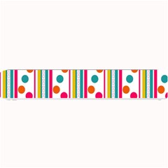 Stripes And Polka Dots Colorful Pattern Wallpaper Background Small Bar Mats by Nexatart