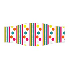 Stripes And Polka Dots Colorful Pattern Wallpaper Background Stretchable Headband by Nexatart