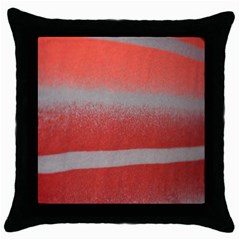 Orange Stripes Colorful Background Textile Cotton Cloth Pattern Stripes Colorful Orange Neo Throw Pillow Case (black) by Nexatart