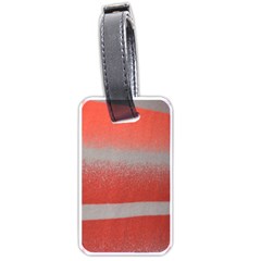 Orange Stripes Colorful Background Textile Cotton Cloth Pattern Stripes Colorful Orange Neo Luggage Tags (one Side) 