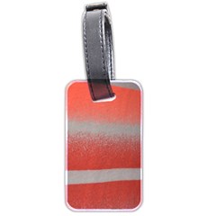 Orange Stripes Colorful Background Textile Cotton Cloth Pattern Stripes Colorful Orange Neo Luggage Tags (two Sides)